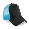 Gorra 5 Paneles Beechfield - Color Black / Surf Blue